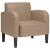 Canapea scaun cu cotiere Cappuccino 54 cm piele artificială GartenMobel Dekor
