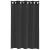 Perdele Voile cu Oeli 2 buc Negru 140x175 cm GartenMobel Dekor