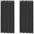 Perdele Voile cu Oeli 2 buc Negru 140x225 cm GartenMobel Dekor