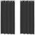 Perdele Voile cu Oeli 2 buc Negru 140x245 cm GartenMobel Dekor