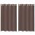 Perdele Voile cu Oelii 2 buc Maro 140x175 cm GartenMobel Dekor