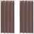 Perdele Voile cu Oelii 2 buc Maro 140x245 cm GartenMobel Dekor