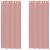 Perdele Voile cu Oelii 2 buc Roz 140x225 cm GartenMobel Dekor