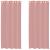 Perdele Voile cu Oelii 2 buc Roz 140x245 cm GartenMobel Dekor