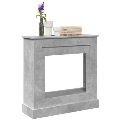 Mască de șemineu, gri beton, 90x30x90 cm, lemn prelucrat GartenMobel Dekor