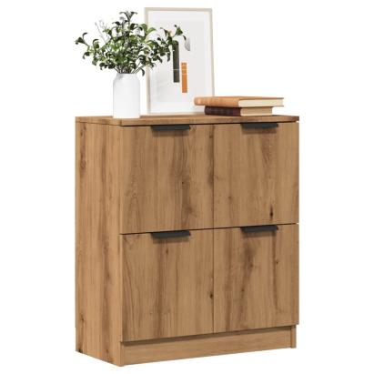 Dulap, stejar artizanal, 60x30x70 cm, lemn prelucrat GartenMobel Dekor