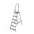Scara otel, 5 trepte, platforma, max 125 kg, 1.97 m, Drabest GartenVIP DiyLine