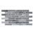 Panou decorativ, PVC, model caramida 3D, nuante gri inchis, 96x48.5 cm GartenVIP DiyLine
