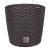 Ghiveci decorativ cu lant, Prosperplast, Rato Round, rotund, maro, 25.6x21.9 cm GartenVIP DiyLine