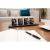 Suport 4 lumanari, model HOME, lemn si pietre naturale, negru, 39x12.5x10 cm, Magic Home GartenVIP DiyLine