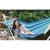 Hamac bumbac cu suport otel, verde si albastru, max 100 kg, 200x100 cm GartenVIP DiyLine