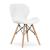 Set 4 scaune stil scandinav,  Artool, Lago, piele ecologica, lemn, alb, 47x38x73 cm GartenVIP DiyLine