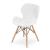 Set 4 scaune stil scandinav,  Artool, Lago, piele ecologica, lemn, alb, 47x38x73 cm GartenVIP DiyLine