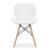 Set 4 scaune stil scandinav,  Artool, Lago, piele ecologica, lemn, alb, 47x38x73 cm GartenVIP DiyLine