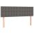 Pat box spring cu saltea, gri, 140x190 cm, piele ecologică GartenMobel Dekor