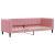 Pat de zi cu extensie, roz, 80x200 cm, catifea GartenMobel Dekor