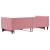 Pat de zi cu extensie, roz, 80x200 cm, catifea GartenMobel Dekor