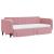 Pat de zi cu extensie și sertare, roz, 80x200 cm, catifea GartenMobel Dekor