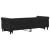 Pat de zi cu extensie, negru, 80x200 cm, catifea GartenMobel Dekor