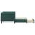 Pat de zi cu extensie și sertare verde închis 80x200 cm catifea GartenMobel Dekor
