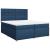 Pat box spring cu saltea, albastru, 200x200 cm, textil GartenMobel Dekor