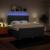 Pat box spring cu saltea, albastru, 200x200 cm, textil GartenMobel Dekor