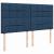 Pat box spring cu saltea, albastru, 200x200 cm, textil GartenMobel Dekor
