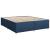 Pat box spring cu saltea, albastru, 200x200 cm, textil GartenMobel Dekor
