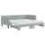 Pat de zi cu extensie și saltele, gri deschis 90x190 cm catifea GartenMobel Dekor