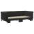 Pat de zi cu extensie, negru, 90x190 cm, catifea GartenMobel Dekor