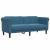 Set canapea 2 piese, albastru, catifea GartenMobel Dekor