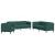 Set canapele, 3 piese, verde închis, material textil GartenMobel Dekor