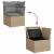 Set canapele de grădină cu perne, 10 piese, bej, poliratan GartenMobel Dekor