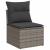 Set mobilier de grădină cu perne, 10 piese, gri, poliratan GartenMobel Dekor