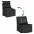 Set canapele de grădină cu perne, 10 piese, negru, poliratan GartenMobel Dekor