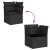 Set canapele de grădină cu perne, 10 piese, negru, poliratan GartenMobel Dekor