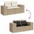 Set canapele de grădină cu perne, 10 piese, bej, poliratan GartenMobel Dekor