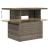 Set mobilier de grădină cu perne, 10 piese, gri, poliratan GartenMobel Dekor