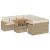 Set canapele grădină cu perne 9 piese bej poliratan/lemn acacia GartenMobel Dekor