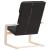 Scaun de relaxare din material negru GartenMobel Dekor