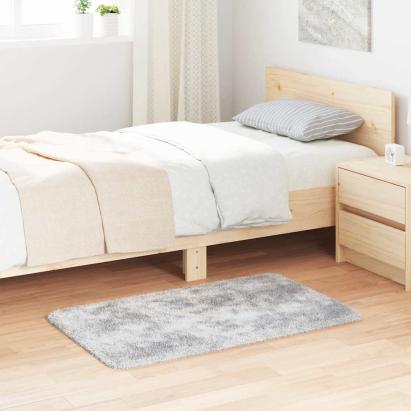 Covor Shaggy cu grădini înalte gri deschis 60x100 cm poliester GartenMobel Dekor