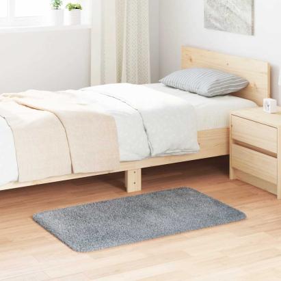 Covor Shaggy cu grădini mari, gri argintiu 60x100 cm poliester GartenMobel Dekor