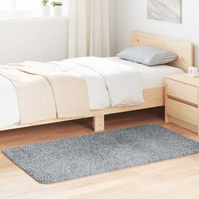 Covor Shaggy cu grădini mari, gri argintiu 80x150 cm poliester GartenMobel Dekor