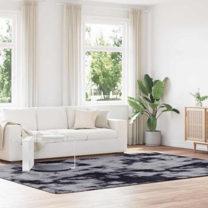 Covor shaggy cu grămadă mare gri închis 240x340 cm poliester GartenMobel Dekor
