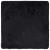 Covor Shaggy cu grădini înalte, negru, 120x120 cm, poliester GartenMobel Dekor