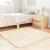 Covor shaggy crem 120x120 cm poliester GartenMobel Dekor