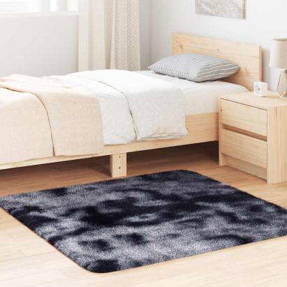 Covor Shaggy cu grădini înalte, gri închis 120x120 cm poliester GartenMobel Dekor