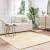 Covor Shaggy Crem 160x160 cm Poliester GartenMobel Dekor