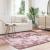 Covor Shaggy Roz praf 160x160 cm poliester GartenMobel Dekor