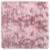 Covor Shaggy Roz praf 160x160 cm poliester GartenMobel Dekor
